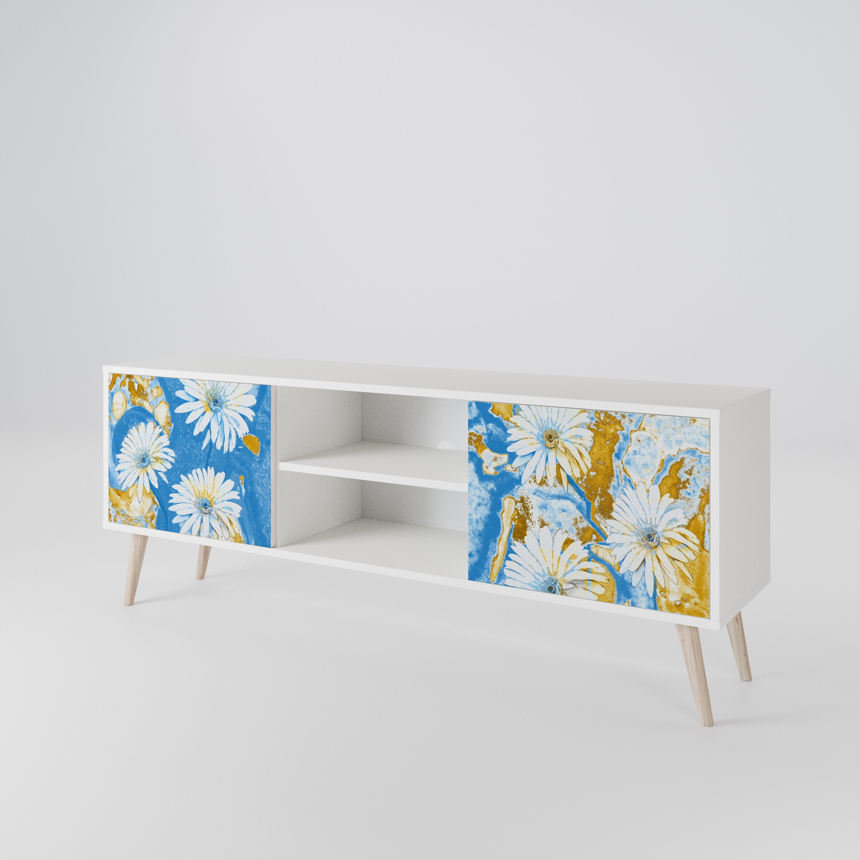 DAISY LUXE TV-bänk med två dörrar