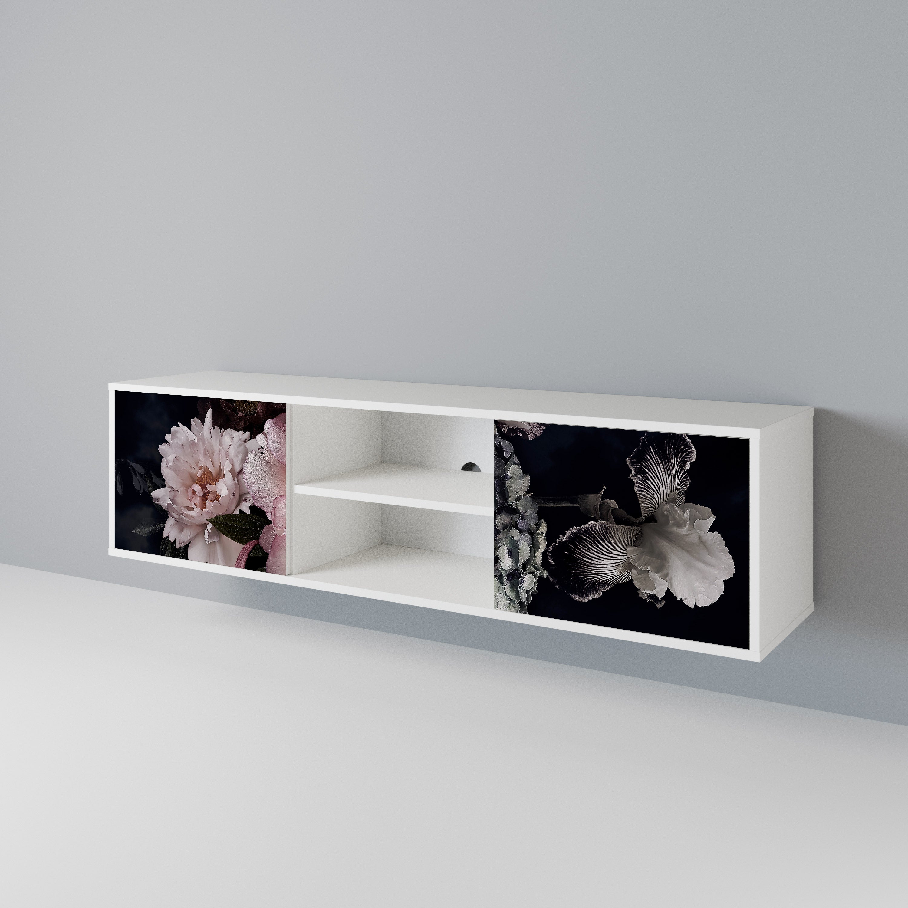 PURE BLOSSOM TV-bänk med två dörrar