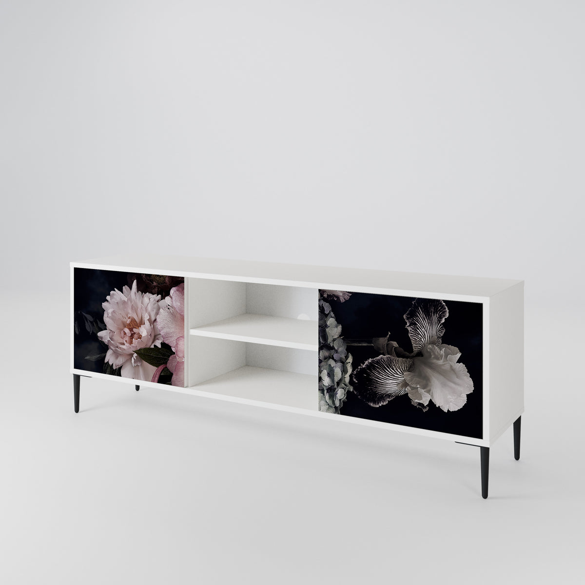 PURE BLOSSOM TV-bänk med två dörrar