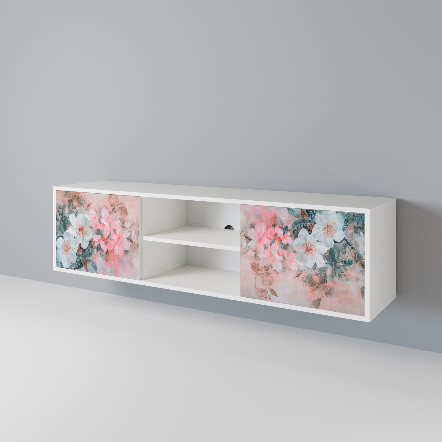 CHERRY BLOSSOM TV-bänk med två dörrar
