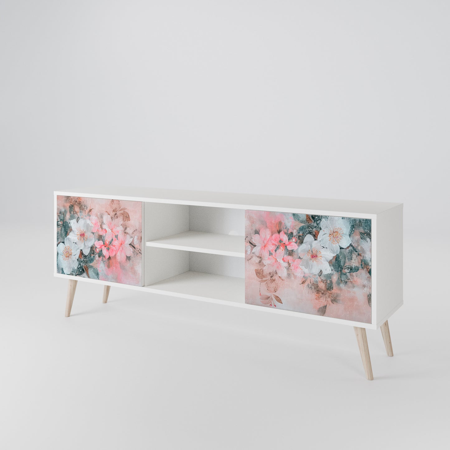 CHERRY BLOSSOM TV-bänk med två dörrar