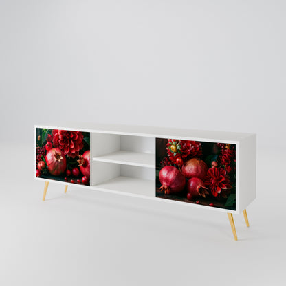 DAHLIAS AND POMEGRANATES TV-bänk med två dörrar