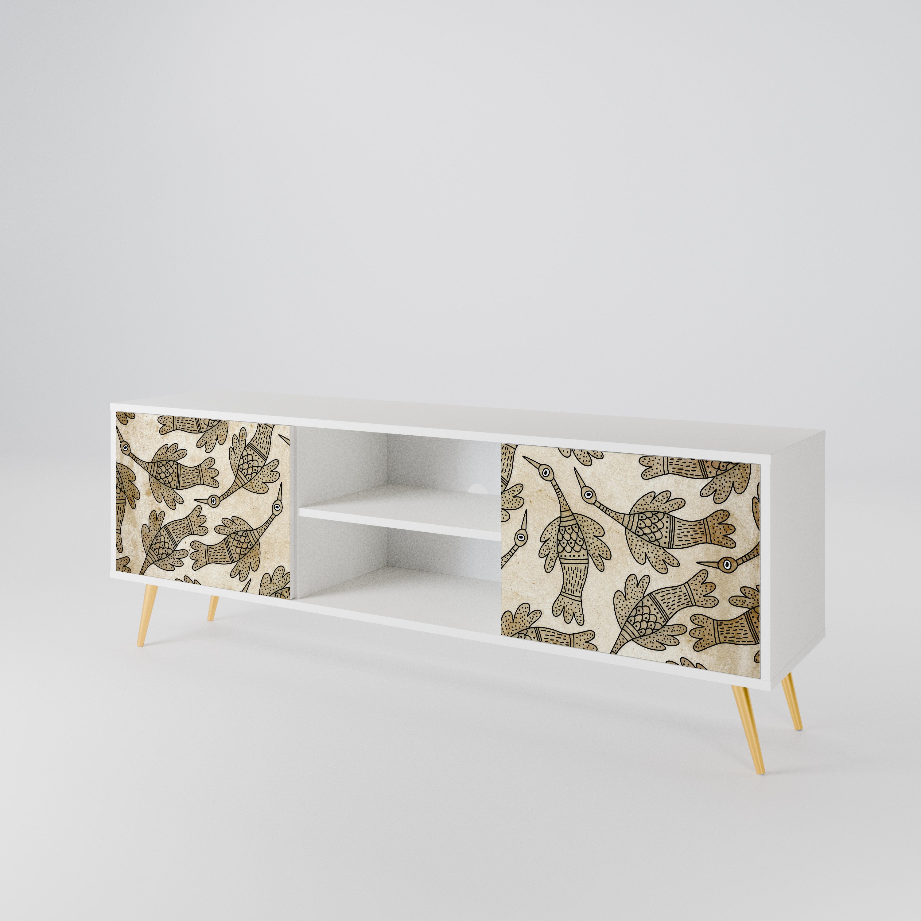 ALMONDINE SONGBIRD 2-Door TV Cabinet