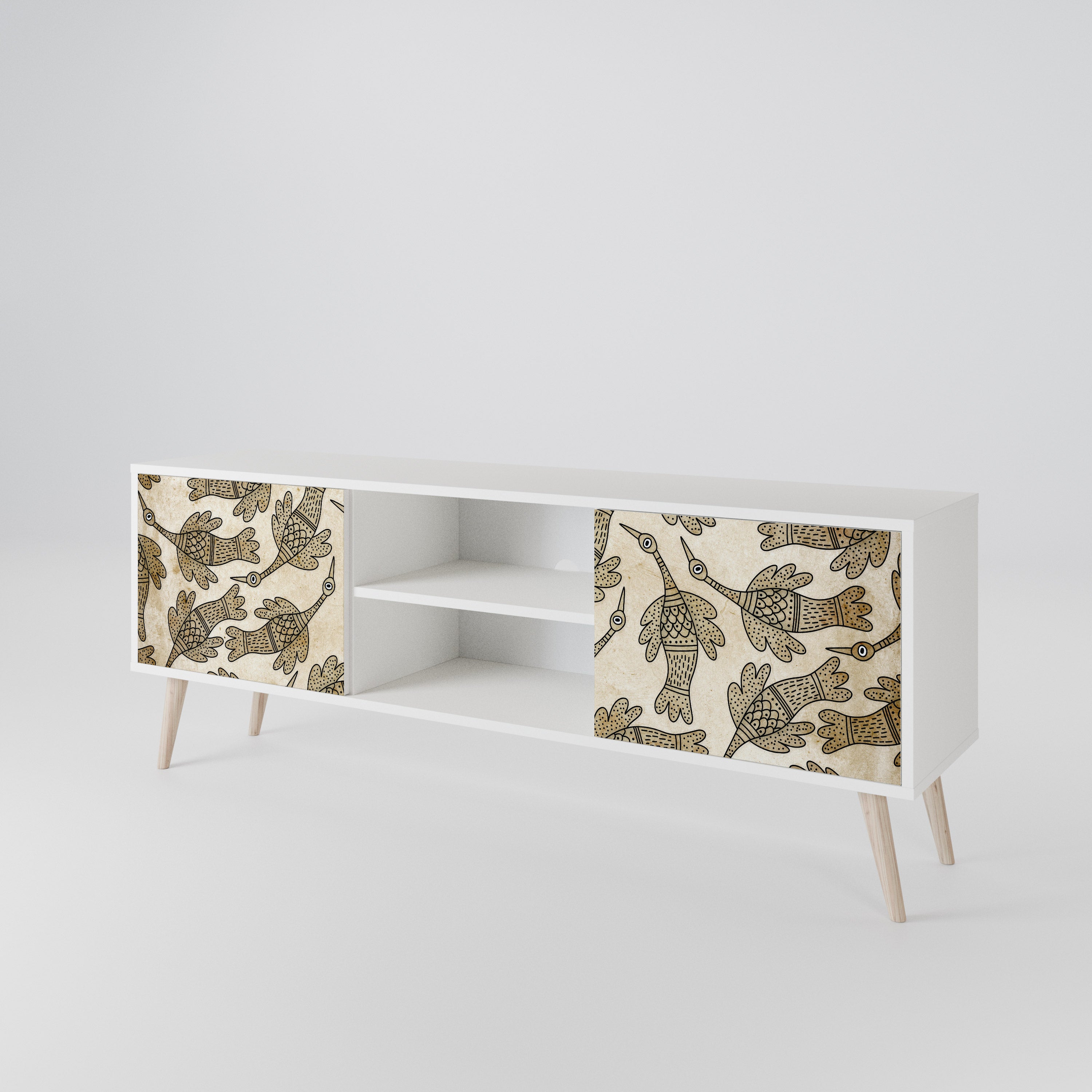 ALMONDINE SONGBIRD 2-Door TV Cabinet