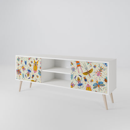 COLORFUL INSECTS TV-bänk med två dörrar