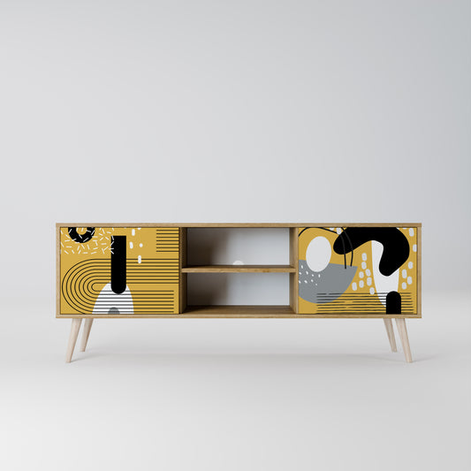 SHAPESHIFT SYMPHONY 2-Door TV Stand in Oak Effect
