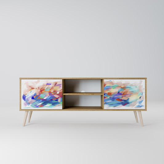 FINESSE MASH-UP 2-Door TV Stand in Oak Effect