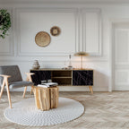 SHIMMER SPIDERGRAM TV-bänk med två dörrar