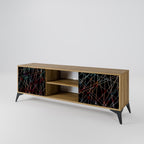 LUMINOUS SNARE 2-Door TV Stand in Oak Effect