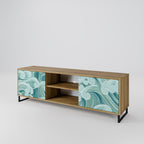 ASIAN SWAY 2-Door TV Stand in Oak Effect
