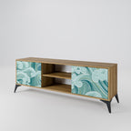 ASIAN SWAY 2-Door TV Stand in Oak Effect