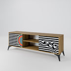 SPECTRA SHOWCASE 2-Door TV Stand in Oak Effect