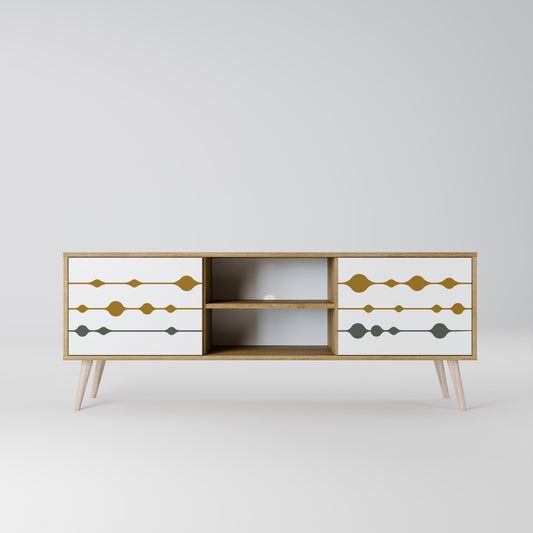 VIVID TONE 2-Door TV Stand in Oak Effect