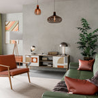 CIRCLE RHYTM 2-Door TV Stand in Oak Effect