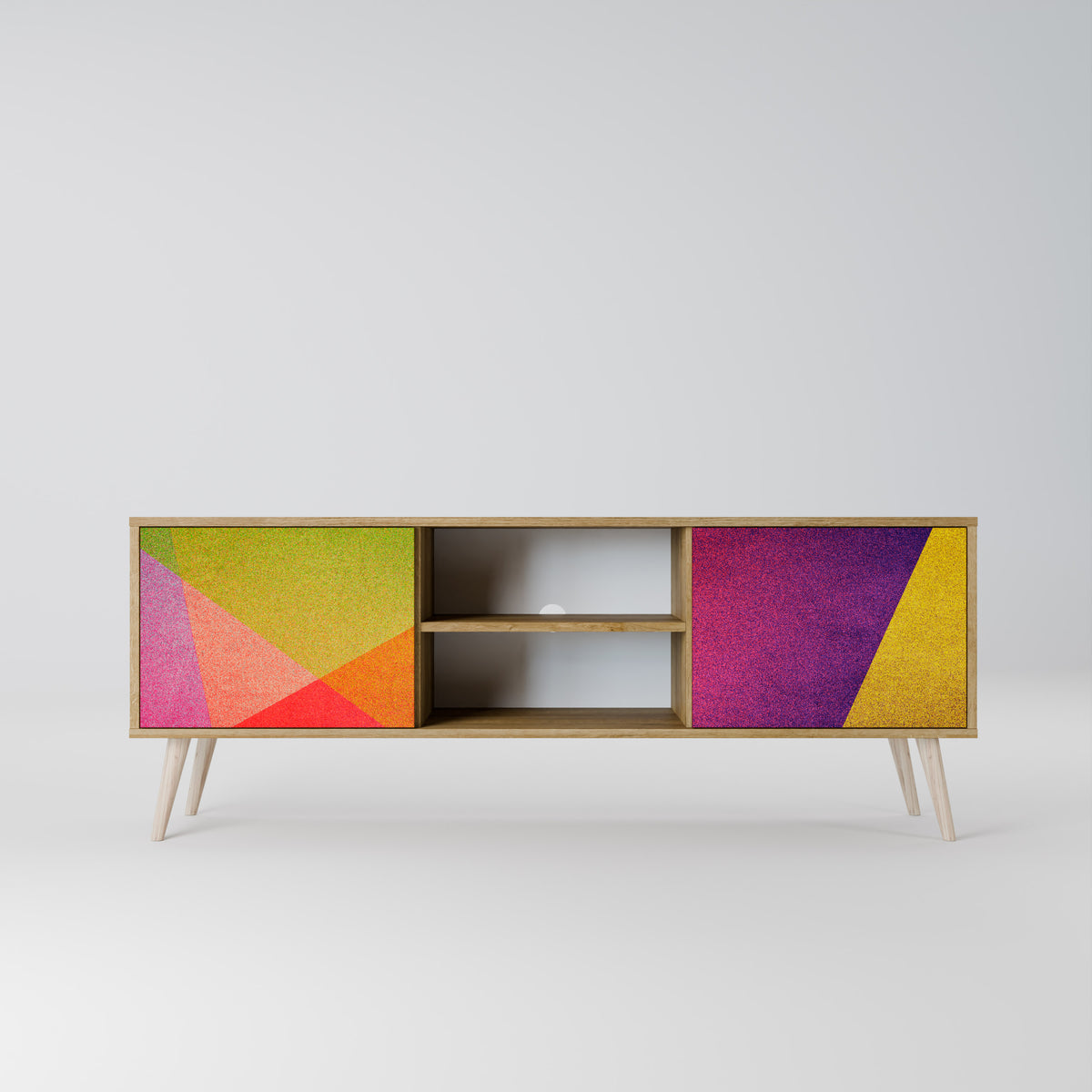 VIVID GEOMETRY TV-bänk med två dörrar