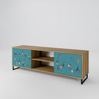 COLLECTIVE STREAM 2-Door TV Stand in Oak Effect