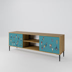 COLLECTIVE STREAM 2-Door TV Stand in Oak Effect
