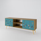 COLLECTIVE STREAM 2-Door TV Stand in Oak Effect