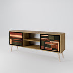 FIGURES OF NATURE 2-Door TV Stand in Oak Effect