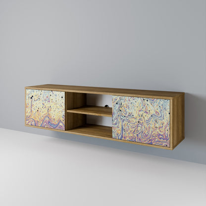 MOSAIC OF COLORS 2-Door TV Stand in Oak Effect