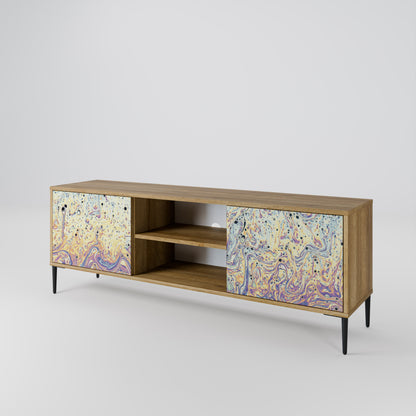 MOSAIC OF COLORS 2-Door TV Stand in Oak Effect
