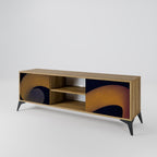 HOLLOW TIME 2-Door TV Stand in Oak Effect