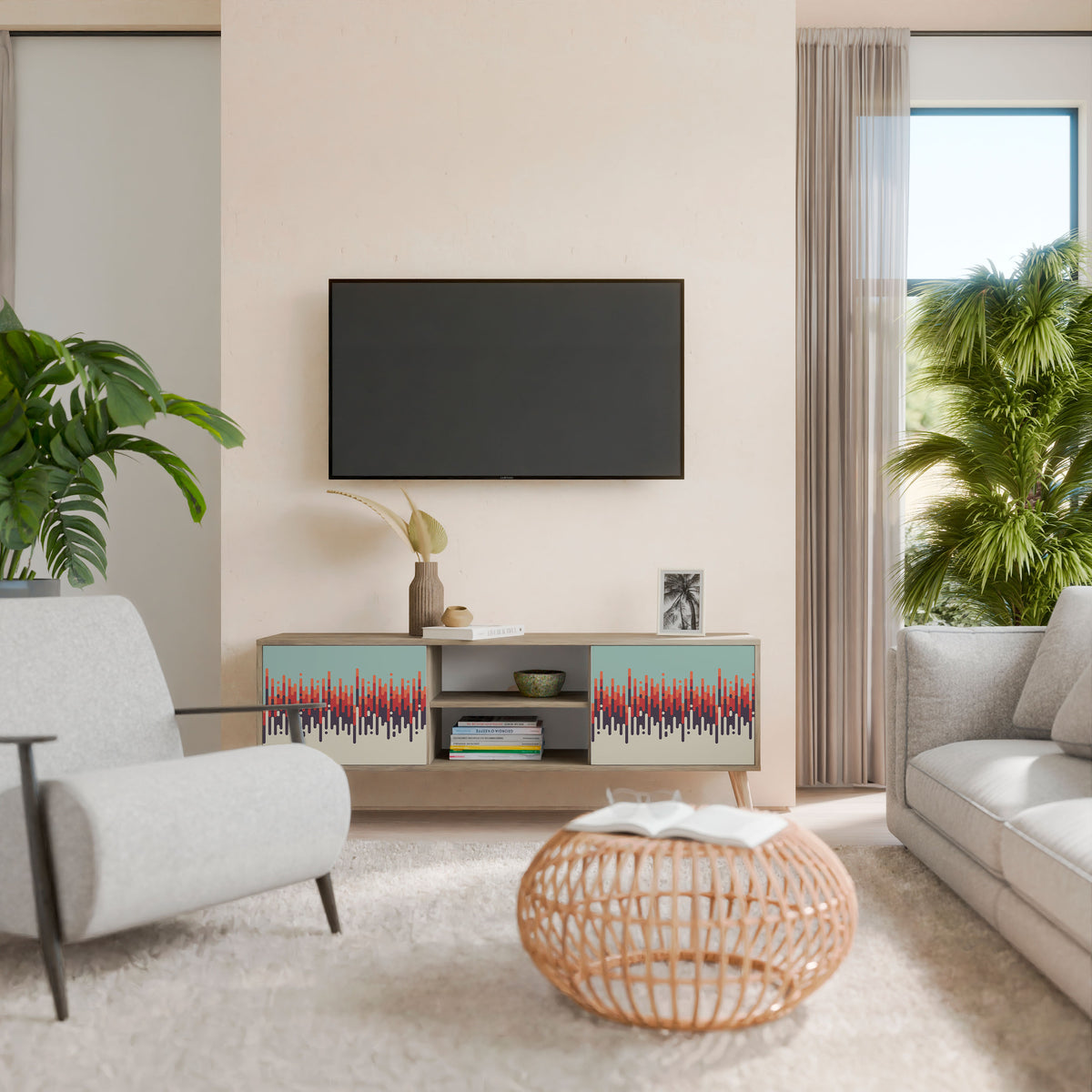 CHROMA CONTOURS 2-Door TV Cabinet