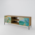 SPECTRUM SPLENDOR 2-Door TV Stand in Oak Effect