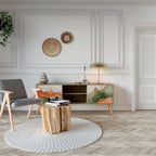 WATERCOLOUR PEAKS 2-Door TV Stand in Oak Effect