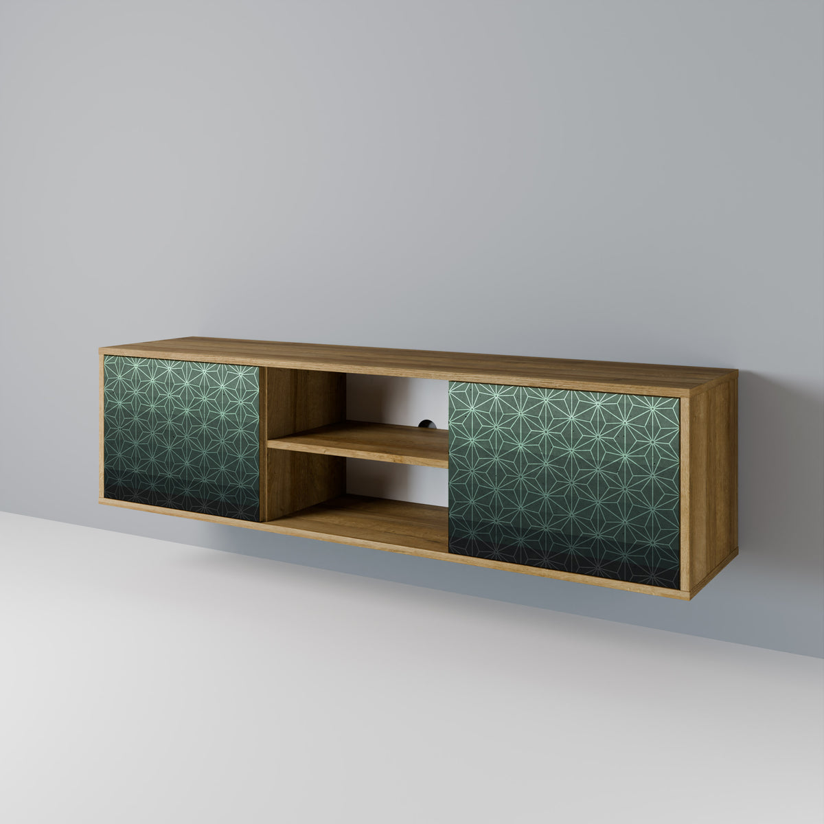 ORNAMENTAL GLIMMER TV-bänk med två dörrar