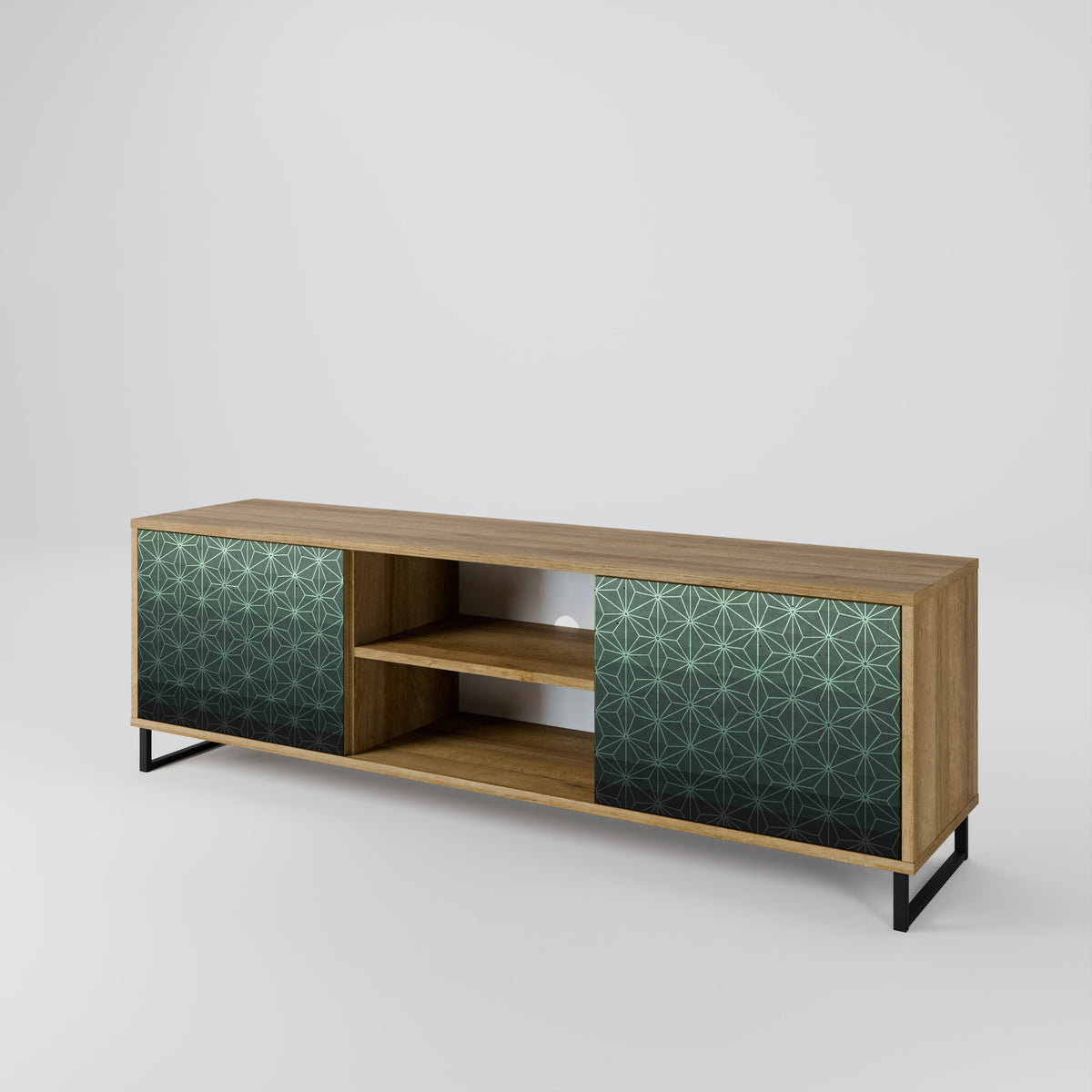 ORNAMENTAL GLIMMER TV-bänk med två dörrar