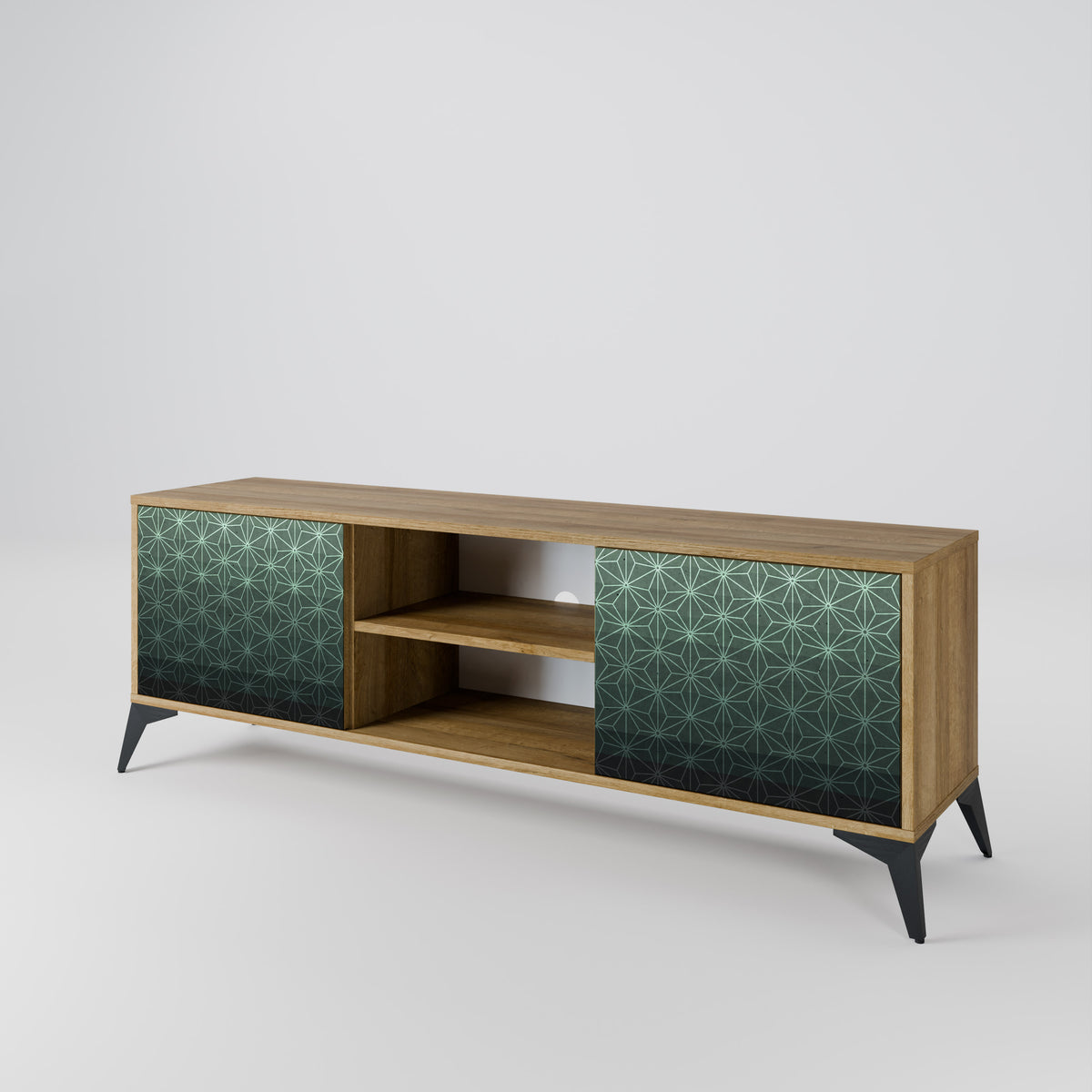 ORNAMENTAL GLIMMER TV-bänk med två dörrar