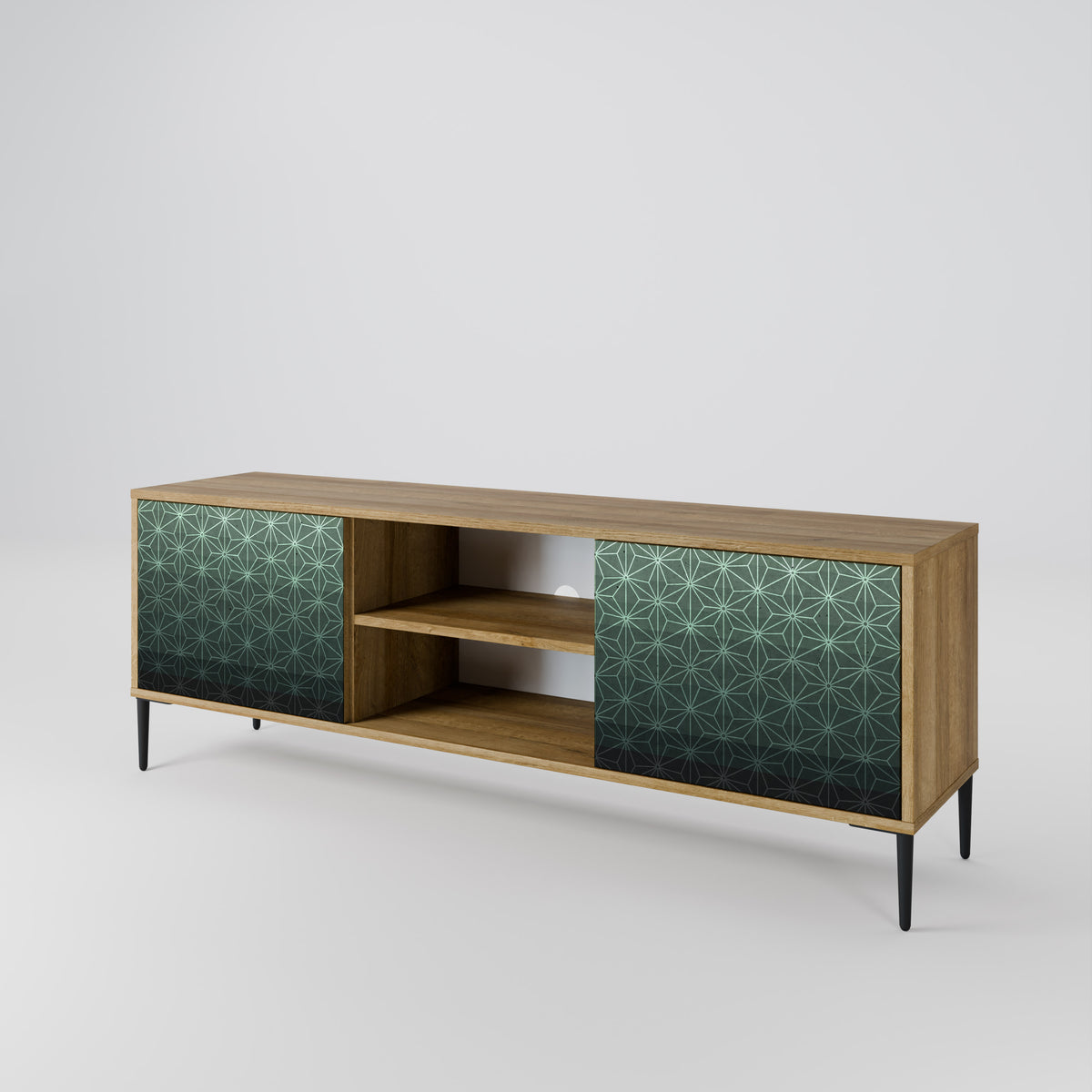 ORNAMENTAL GLIMMER TV-bänk med två dörrar