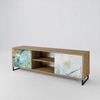 ABSTRACT THOUGHTS 2-Door TV Stand in Oak Effect