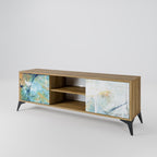 ABSTRACT THOUGHTS 2-Door TV Stand in Oak Effect