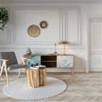 ABSTRACT THOUGHTS 2-Door TV Stand in Oak Effect