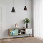 ABSTRACT THOUGHTS 2-Door TV Stand in Oak Effect