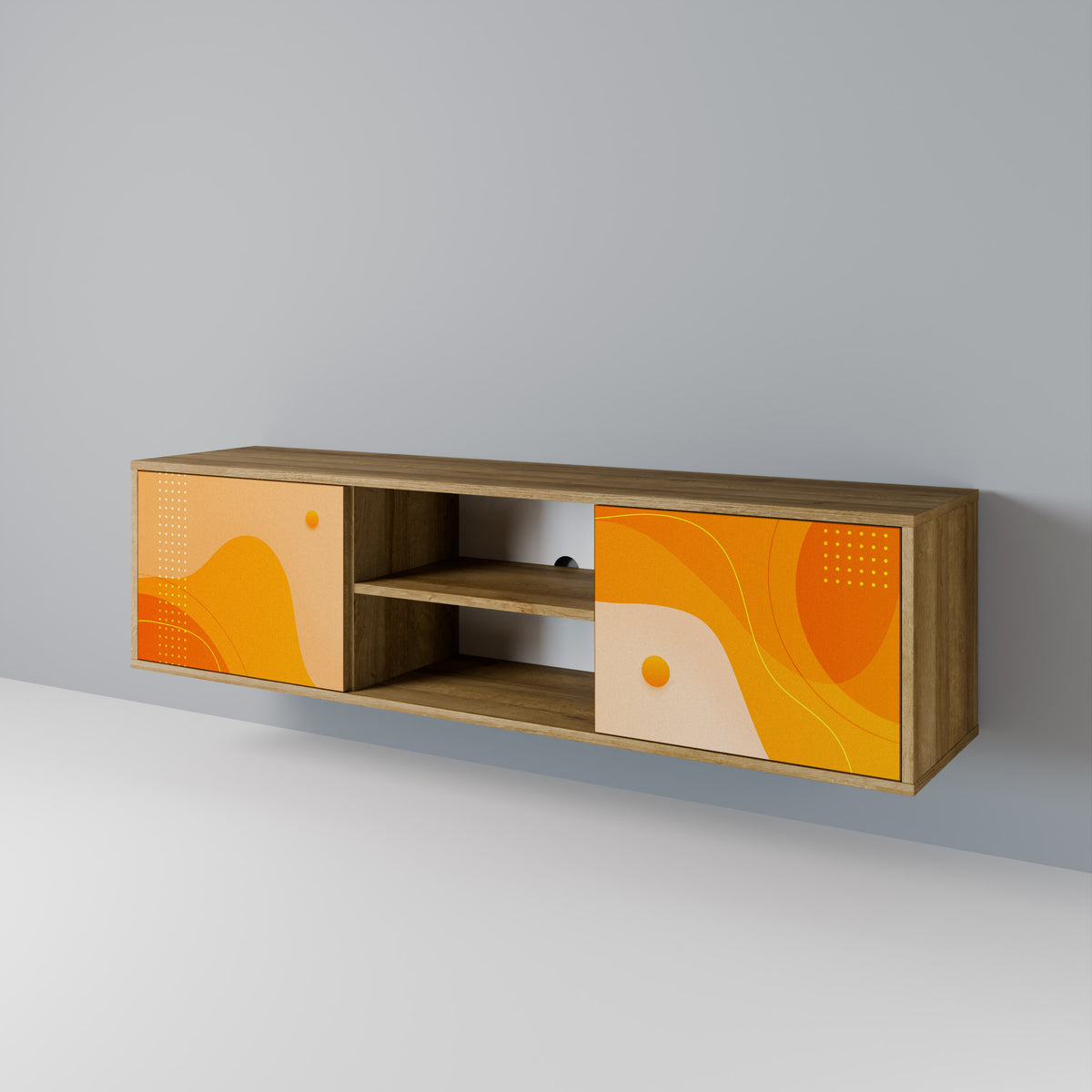 ORANGE ARRANGEMENT TV-bänk med två dörrar