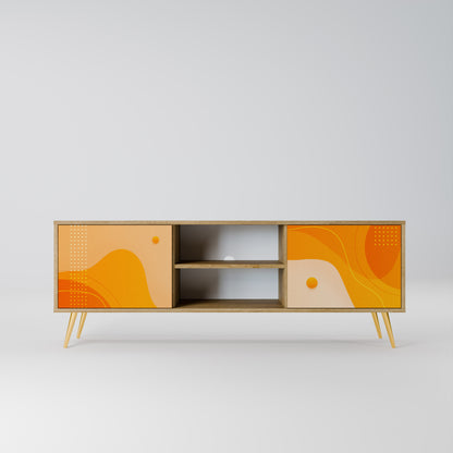 ORANGE ARrangemang 2-dörrars TV-bänk i ekeffekt