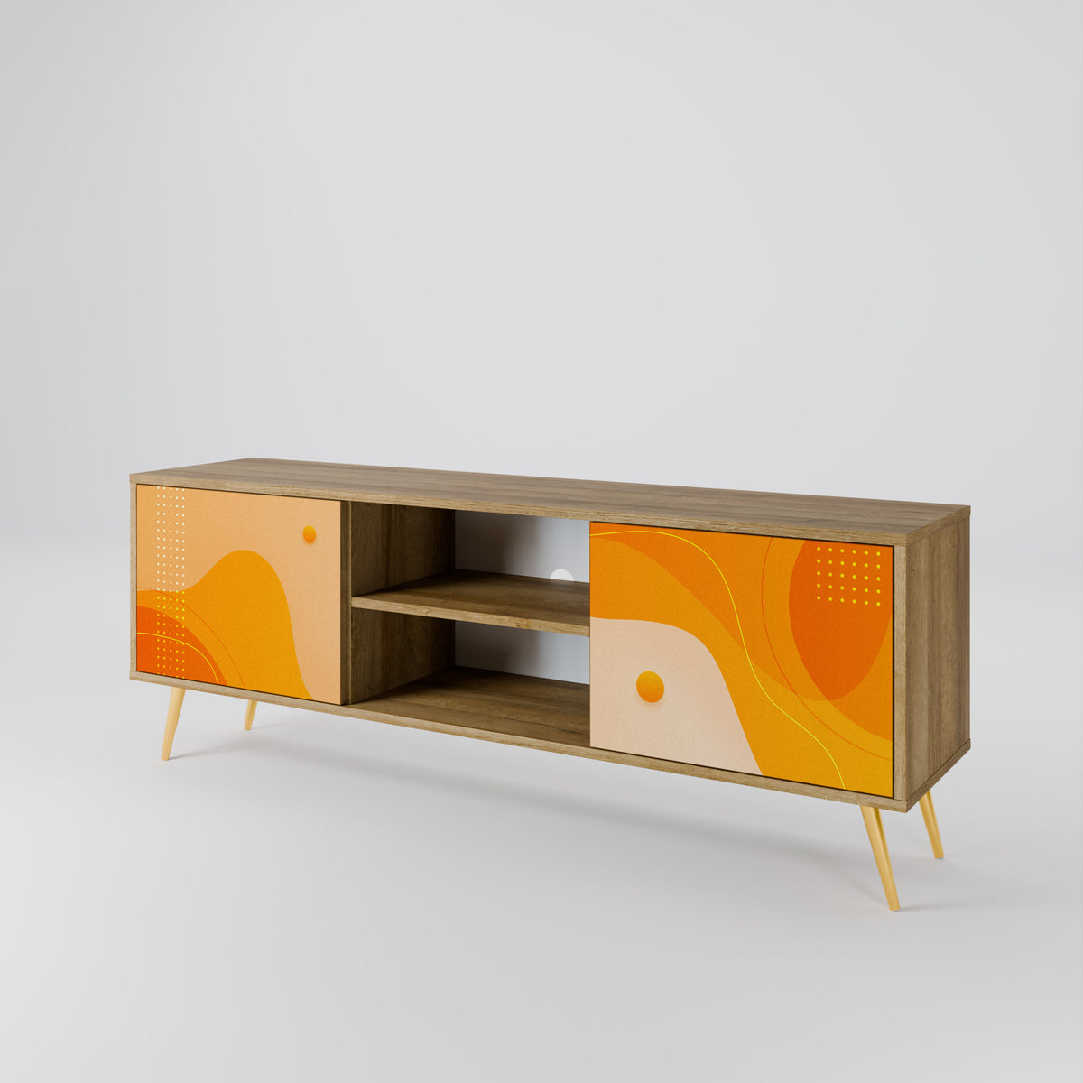 ORANGE ARRANGEMENT TV-bänk med två dörrar
