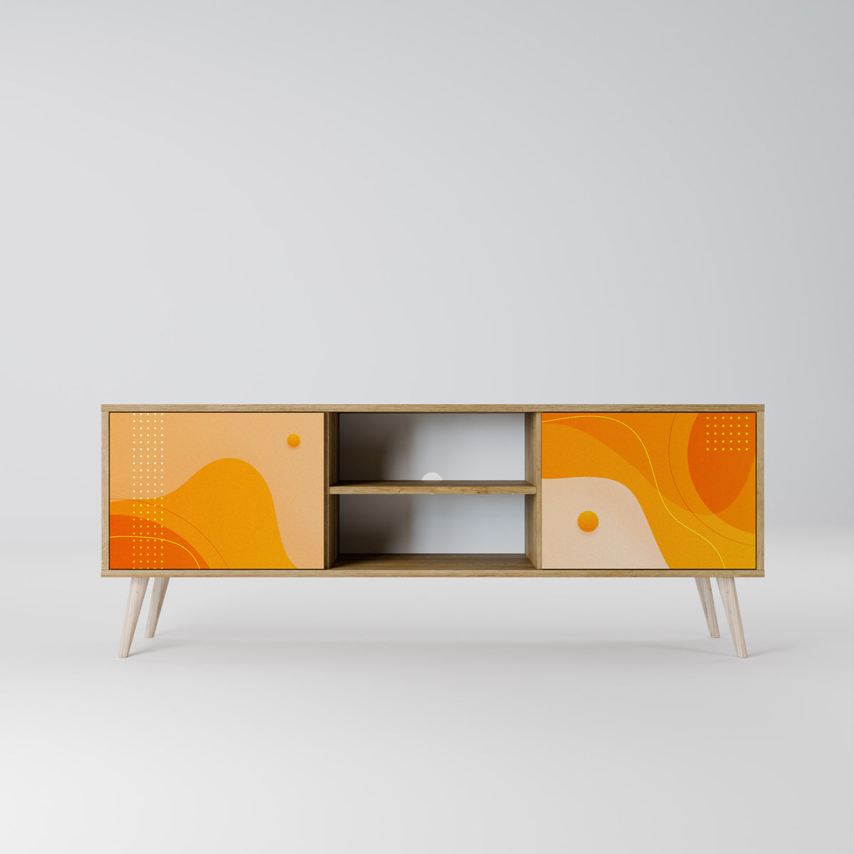 ORANGE ARRANGEMENT TV-bänk med två dörrar