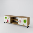 COLORFUL COSMOS 2-Door TV Stand in Oak Effect