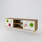 COLORFUL COSMOS 2-Door TV Stand in Oak Effect