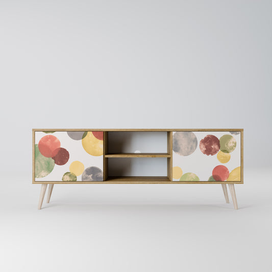 FLEETING HAPPINESS 2-Door TV Stand in Oak Effect