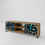 CONTRAST DANCE 2-Door TV Stand in Oak Effect