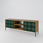 ROYAL MEDALLION 2-Door TV Stand in Oak Effect