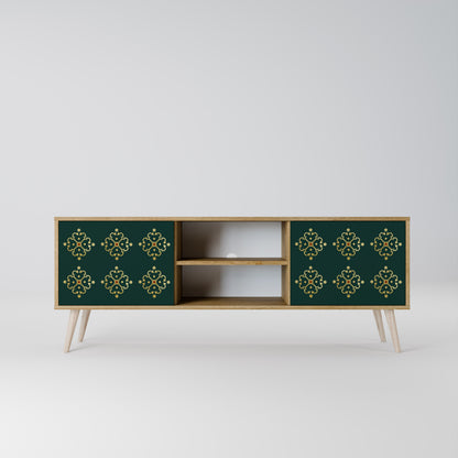 ROYAL MEDALLION 2-Door TV Stand in Oak Effect