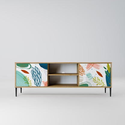 BOTANICAL HURRICANE 2-Door TV Stand in Oak Effect