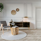 STELLAR CONSTELLATIONS 2-Door TV Stand in Oak Effect