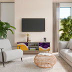 INDEPENDENT BORDER 2-Door TV Stand in Oak Effect